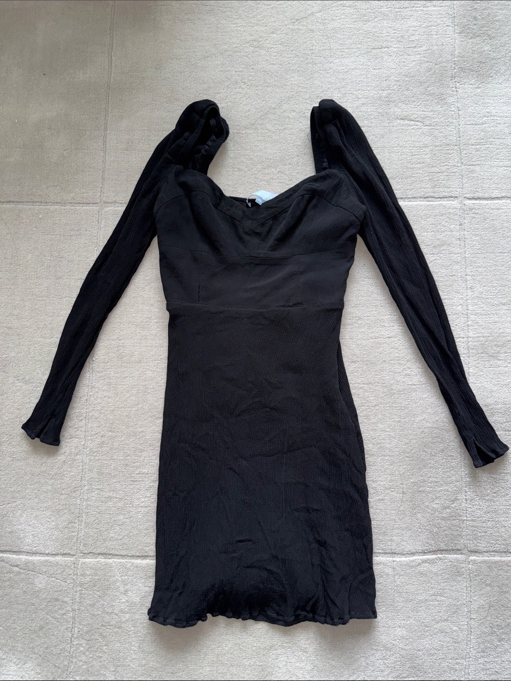 Hill house Black Long-Sleeve Bodycon Dress
